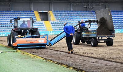 AFFA-nın stadionu yenilənir - Şəkillər