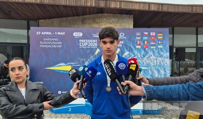 "Azərbaycana ilk medalı qazandırdığım üçün sevincliyəm"