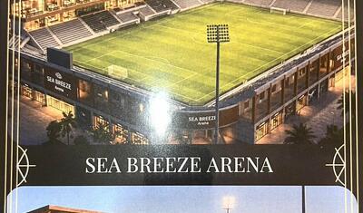 Sabah "Sea Breeze"də təməli atılacaq möhtəşəm stadionun FOTOsu