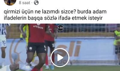 "Neftçi" ilə oyunda baş verən hadisəyə məşqçidən sərt reaksiya -