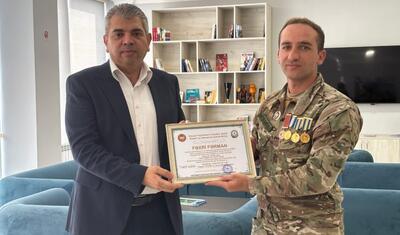 “Kəpəz”in İdarə Heyətinin sədri müharibə veteranlarına diqqət göstərdi -