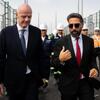 İnfantino Hövsanda inşa edilən stadionlarla tanış oldu - FOTOLAR
